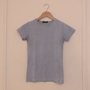 Brandy Melville Baby Blue Short Sleeve T-Shirt